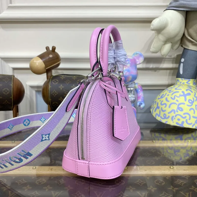 LV M22620 Louis Vuitton Alma BB Epi Handbag Light Pink