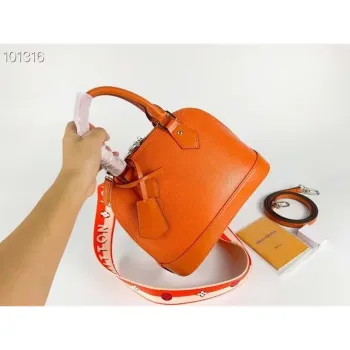 LV M59217 Louis Vuitton Alma BB Epi Handbag Orange