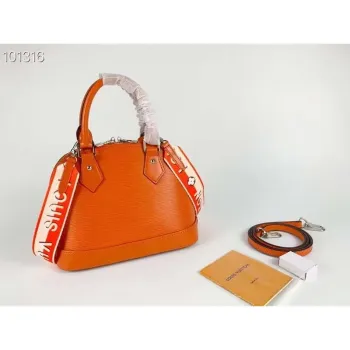 LV M59217 Louis Vuitton Alma BB Epi Handbag Orange