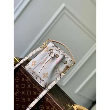 LV M82386 Louis Vuitton Nano Noé Bucket Bag Apricot
