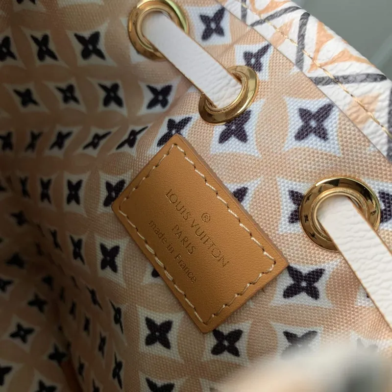 LV M82386 Louis Vuitton Nano Noé Bucket Bag Apricot