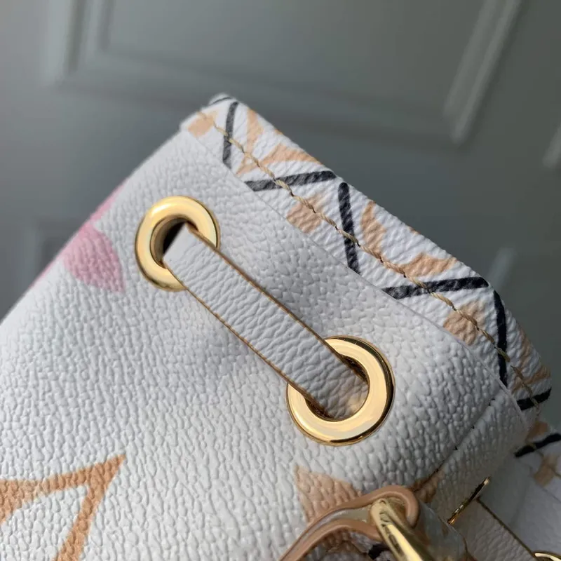 LV M82386 Louis Vuitton Nano Noé Bucket Bag Apricot