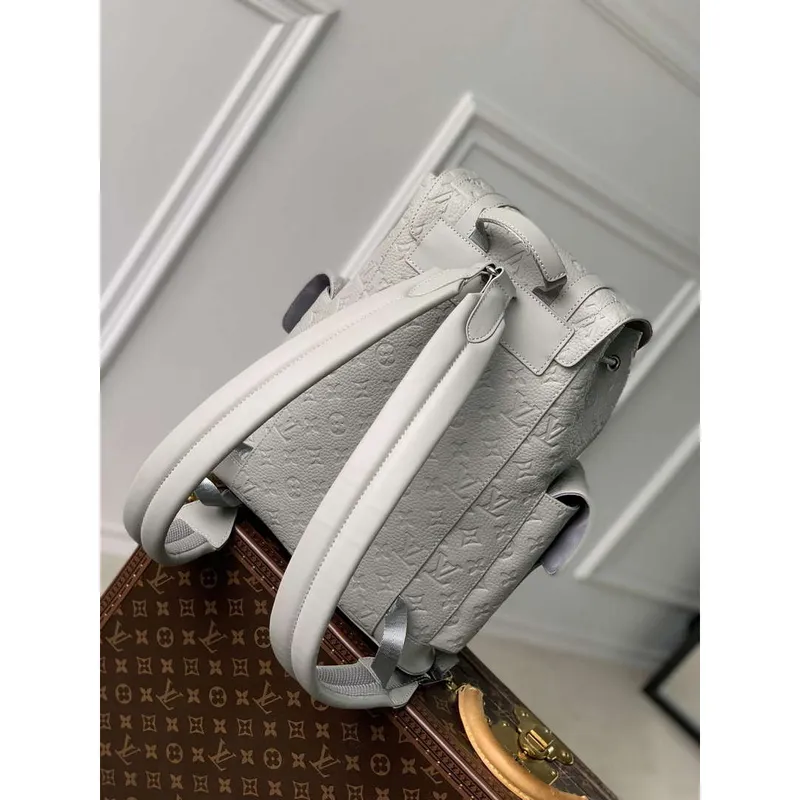 LV M23146 Louis Vuitton Christopher PM Backpack Mineral Gray