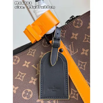 LV M46703 Louis Vuitton Keepall Bandoulière 45 Bag Radiant Sun