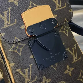 LV M82535 Louis Vuitton S Lock Vertical Wearable Wallet Radiant Sun