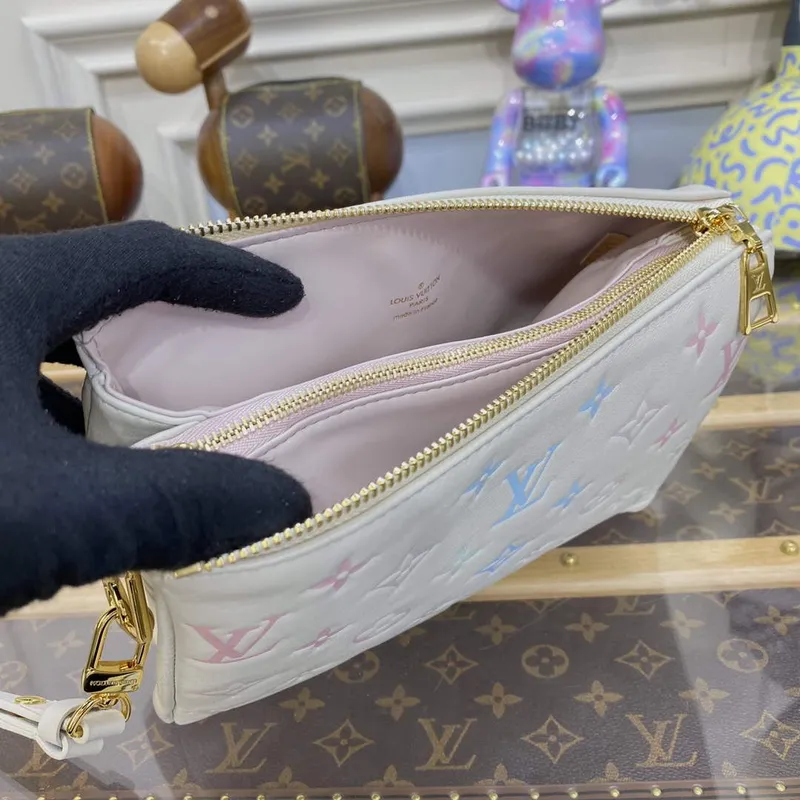 LV M22993 Louis Vuitton Coussin BB Handbag Quartz & Multicolor