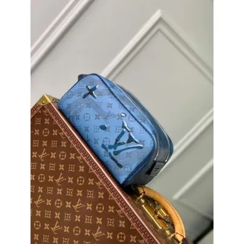 LV M82337 Louis Vuitton Dopp Kit Toiletry Bag Abyss Blue