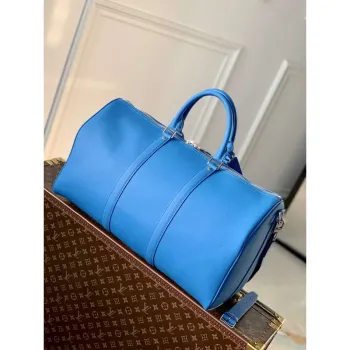 LV M22609 Louis Vuitton Keepall Bandoulière 50 Bag Blue