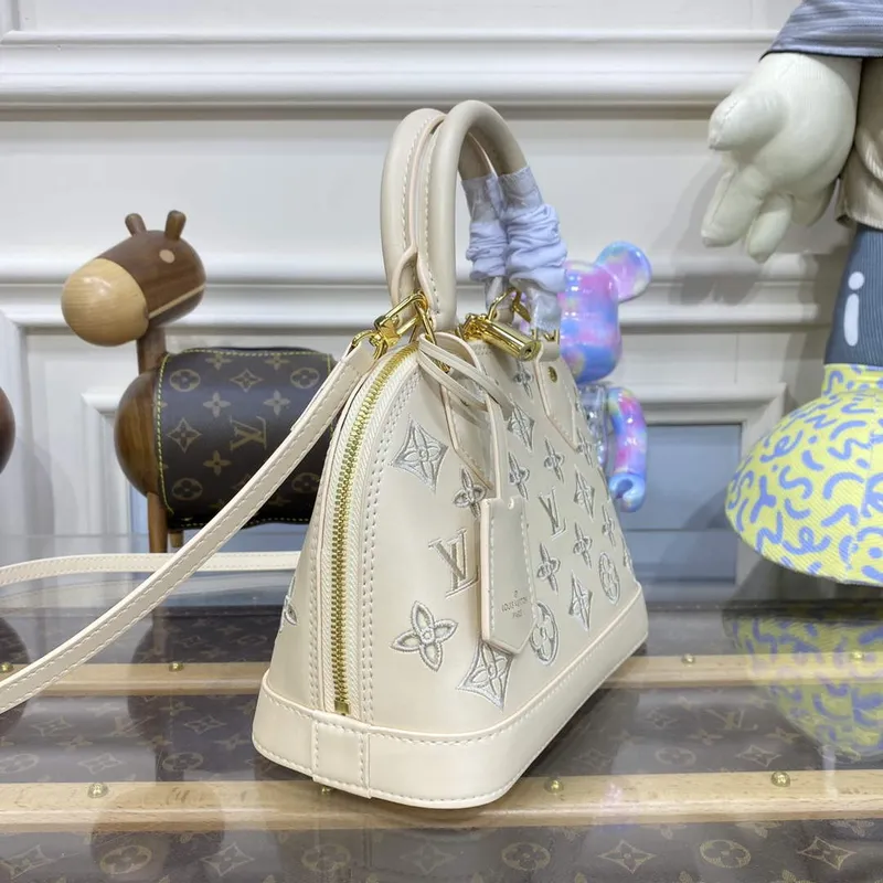 LV M22878 Louis Vuitton Alma BB Handbag White