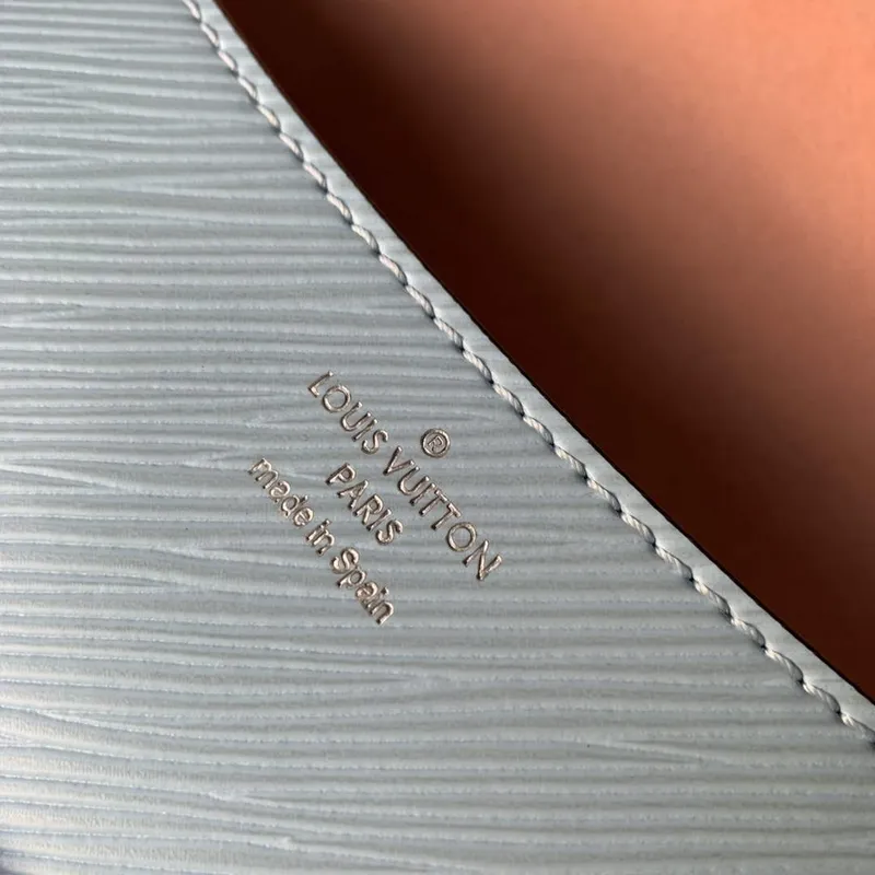 LV M59461 Louis Vuitton Buci Handbag Epi Leather Cloud Blue