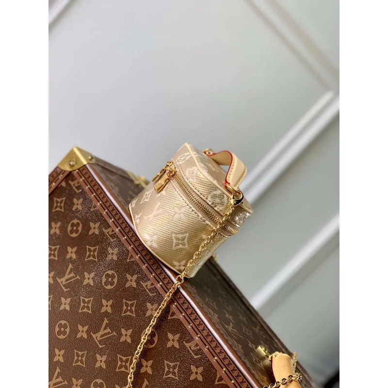 LV M22920 Louis Vuitton Micro Vanity Miniature Bag Beige