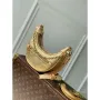 LV M22928 Louis Vuitton Loop PM Baguette Handbag Beige