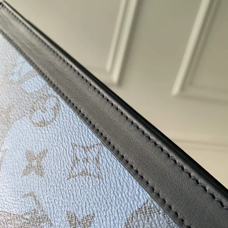 LV M22763 Louis Vuitton Pochette Voyage MM Bag Abyss Blue