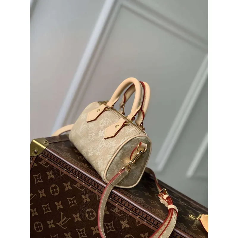 LV M82242 Louis Vuitton Nano Speedy Bag Beige