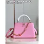 LV M22375 Louis Vuitton Capucines BB Bag Rose Chamallow Pink