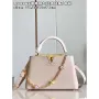 LV M22514 Louis Vuitton Capucines MM Crame Beige