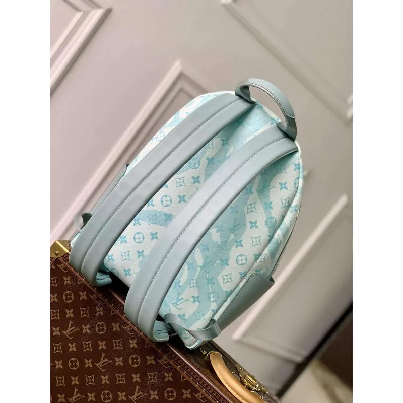 LV M22519 Louis Vuitton Discovery Backpack Crystal Blue