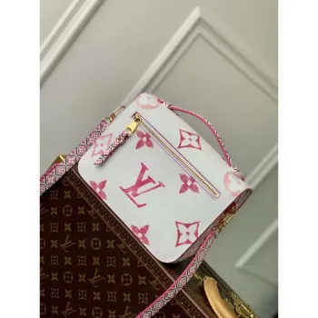 LV M23055 Louis Vuitton Pochette Métis MM Handbag Pink