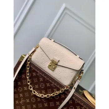 LV M22942 Louis Vuitton Pochette Métis East West Handbag Crème Beige