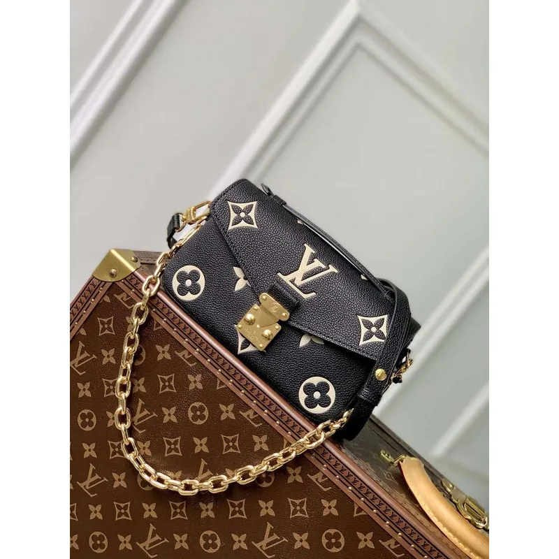 LV M46596 Louis Vuitton Pochette Métis East West Handbag