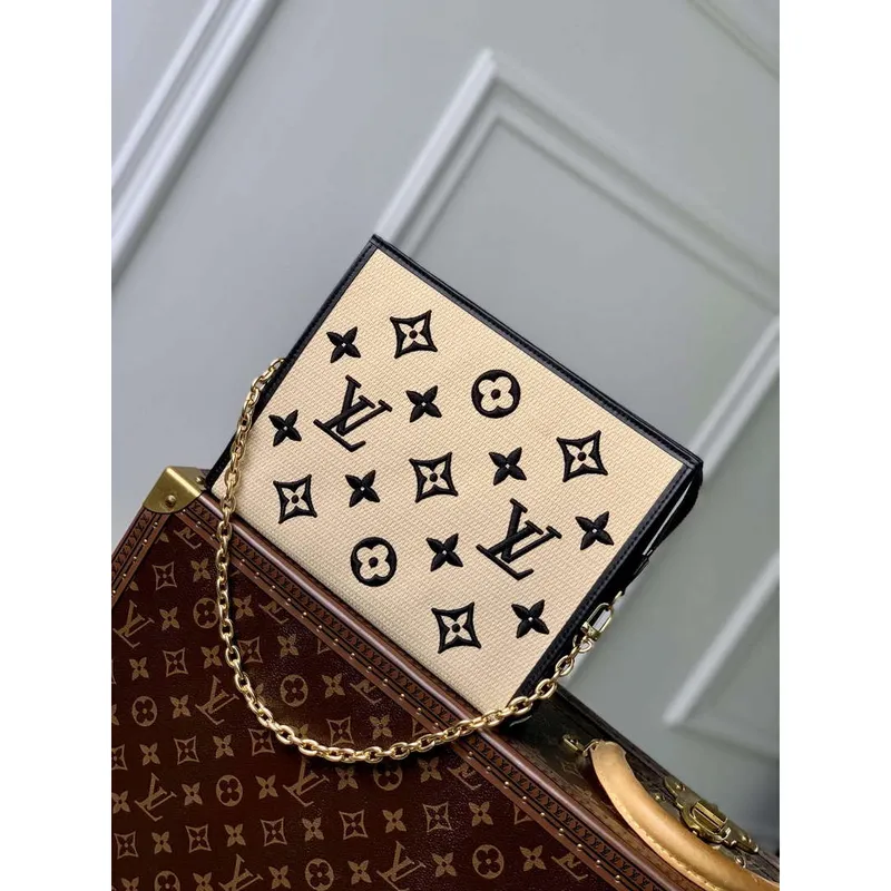 LV M82521 Louis Vuitton Toiletry Pouch On Chain Bag Black