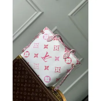 LV M22980 Louis Vuitton Neverfull MM Tote Bag Pink