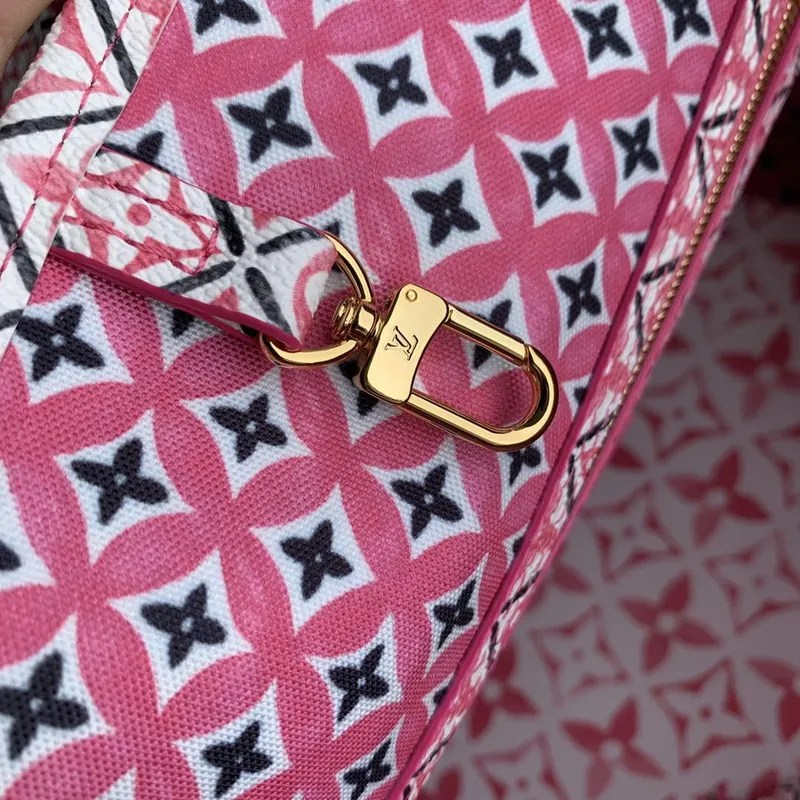LV M22980 Louis Vuitton Neverfull MM Tote Bag Pink