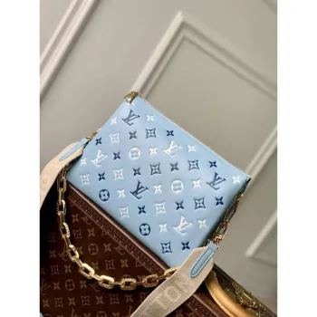 LV M22953 Louis Vuitton Coussin PM Tricolor Bag Blue