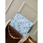 LV M22953 Louis Vuitton Coussin PM Tricolor Bag Blue