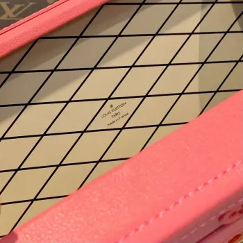 LV M20745 Louis Vuitton Petite Malle Handbag Fluo Pink