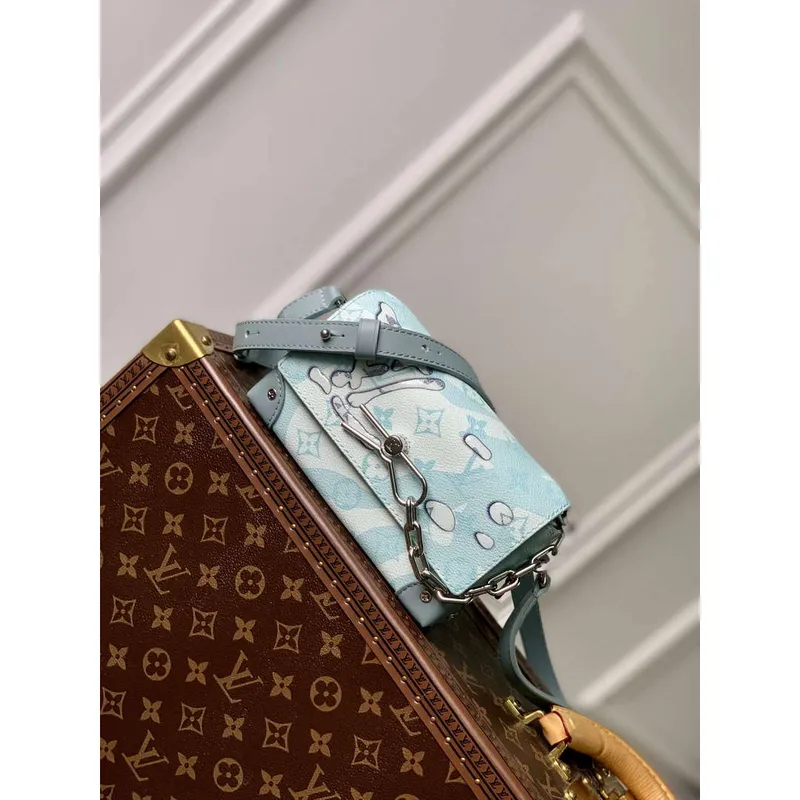 LV M22637 Louis Vuitton Steamer Wearable Wallet Crystal Blue