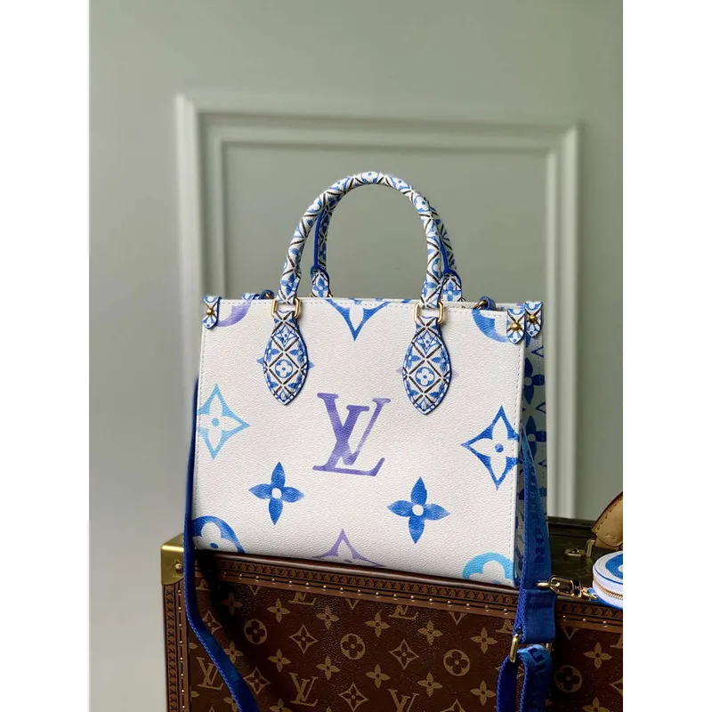 LV M22976 Louis Vuitton OnTheGo PM Handbag Blue