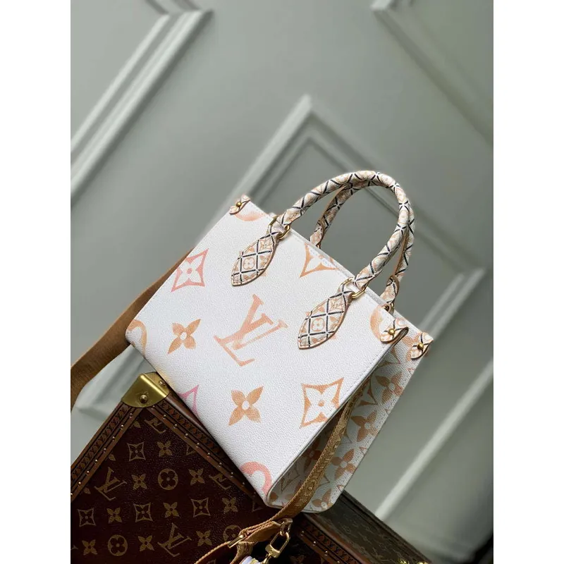 LV M22976 Louis Vuitton OnTheGo PM Handbag Beige