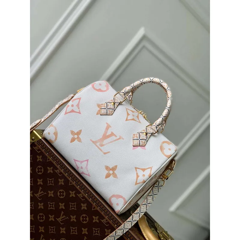 LV M22987 Louis Vuitton Speedy Bandoulière 25 Handbag Beige