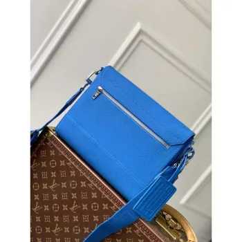 LV M22505 Louis Vuitton Takeoff Messenger Bag Blue