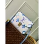 LV M23055 Louis Vuitton Pochette Métis MM Handbag Blue
