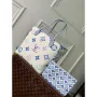 LV M22979 Louis Vuitton Neverfull MM Tote Bag Blue