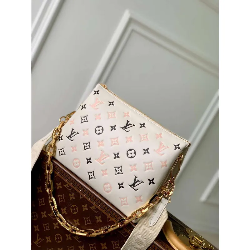 LV M22954 Louis Vuitton Coussin BB Handbag Beige