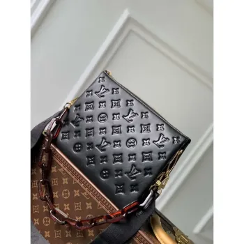LV M57790 Louis Vuitton Coussin PM Handbag Black