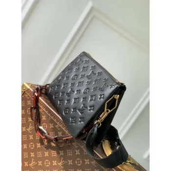 LV M57790 Louis Vuitton Coussin PM Handbag Black