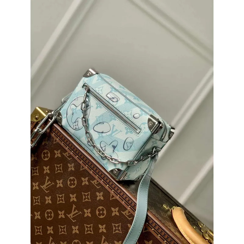 LV M22588 Louis Vuitton Mini Soft Trunk Bag Crystal Blue