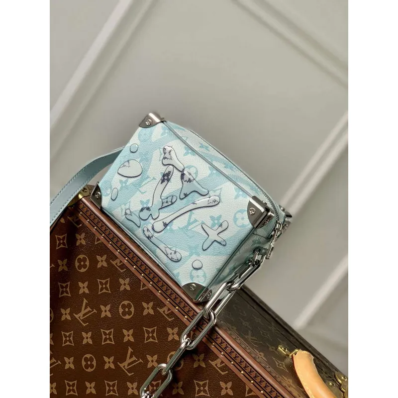 LV M22588 Louis Vuitton Mini Soft Trunk Bag Crystal Blue