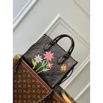 LV M21732 Louis Vuitton LV x YK OnTheGo PM Bag Black