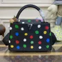LV M21663 Louis Vuitton LV x YK Capucines MM Bag Black
