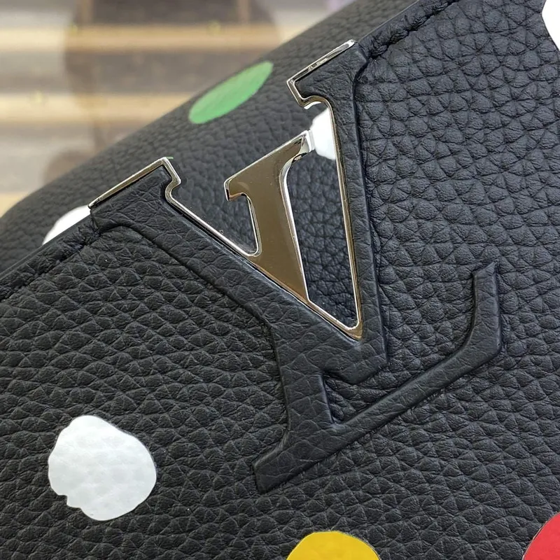 LV M21663 Louis Vuitton LV x YK Capucines MM Bag Black