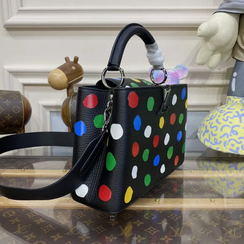 LV M21663 Louis Vuitton LV x YK Capucines BB Bag Black