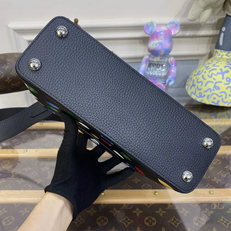 LV M21663 Louis Vuitton LV x YK Capucines BB Bag Black