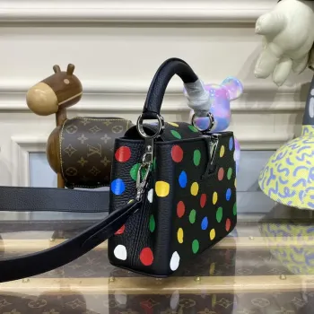 LV M21663 Louis Vuitton LV x YK Capucines Mini Bag Black