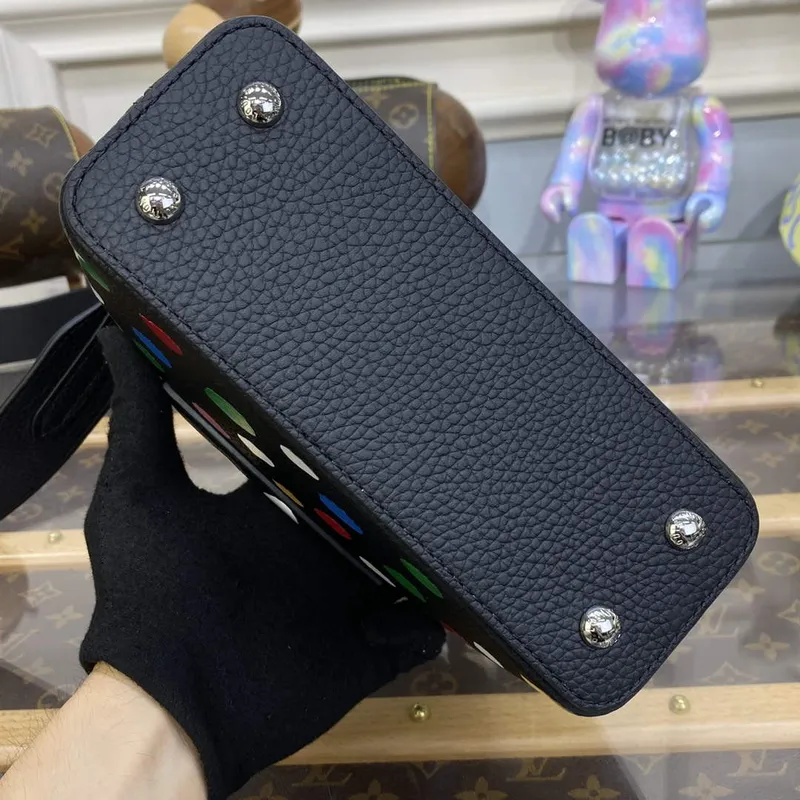 LV M21663 Louis Vuitton LV x YK Capucines Mini Bag Black