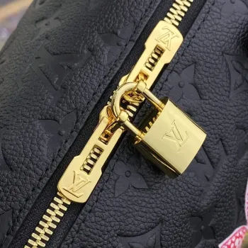 LV M46415 Louis Vuitton LV x YK Speedy Bandoulière 25 Bag Black